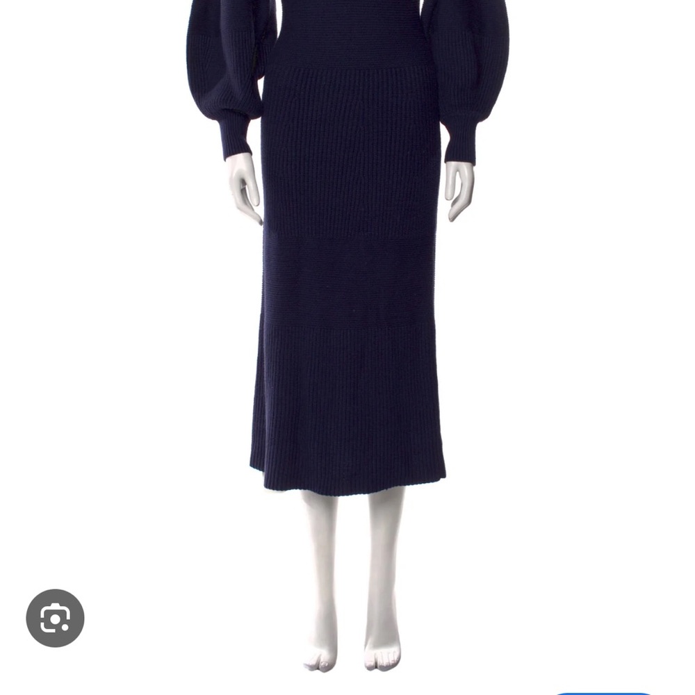 Staud Elegant Navy Blue Knit Dress XS - Picture 4 of 4
